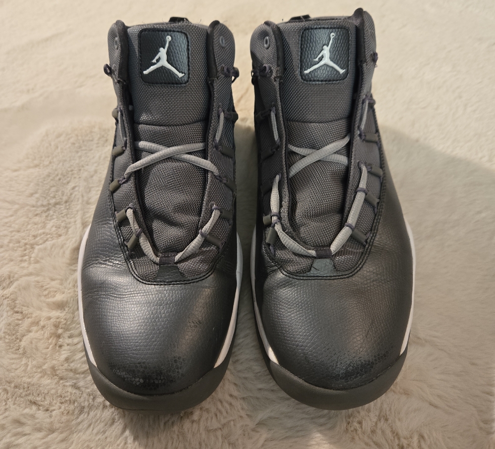 Jordan Charcoal and Black Athletic Shoes